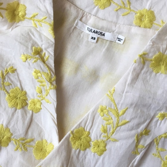 Tularosa embroidered yellow dress - Picture 6 of 6